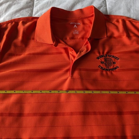 Men's SF Giants Golf Shirt - Orange Size XL - Picture 4 of 10